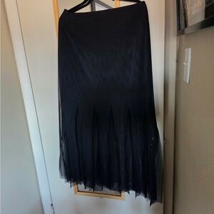 JS Collections Black Maxi Skirt